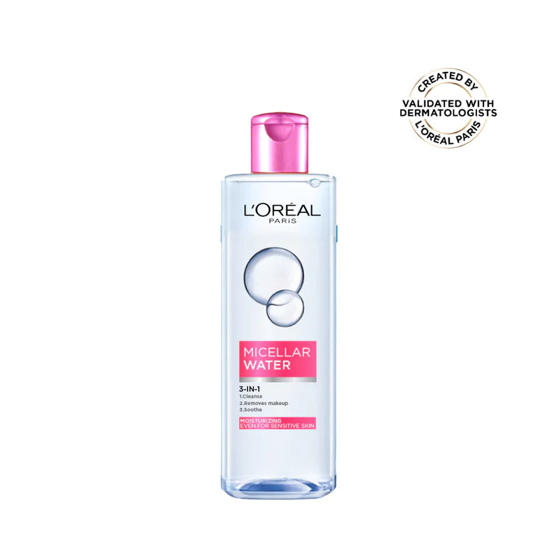 L'Oréal Paris Micellar Water cleansing 3in1 , cleanse removes makeup, refreshing toner