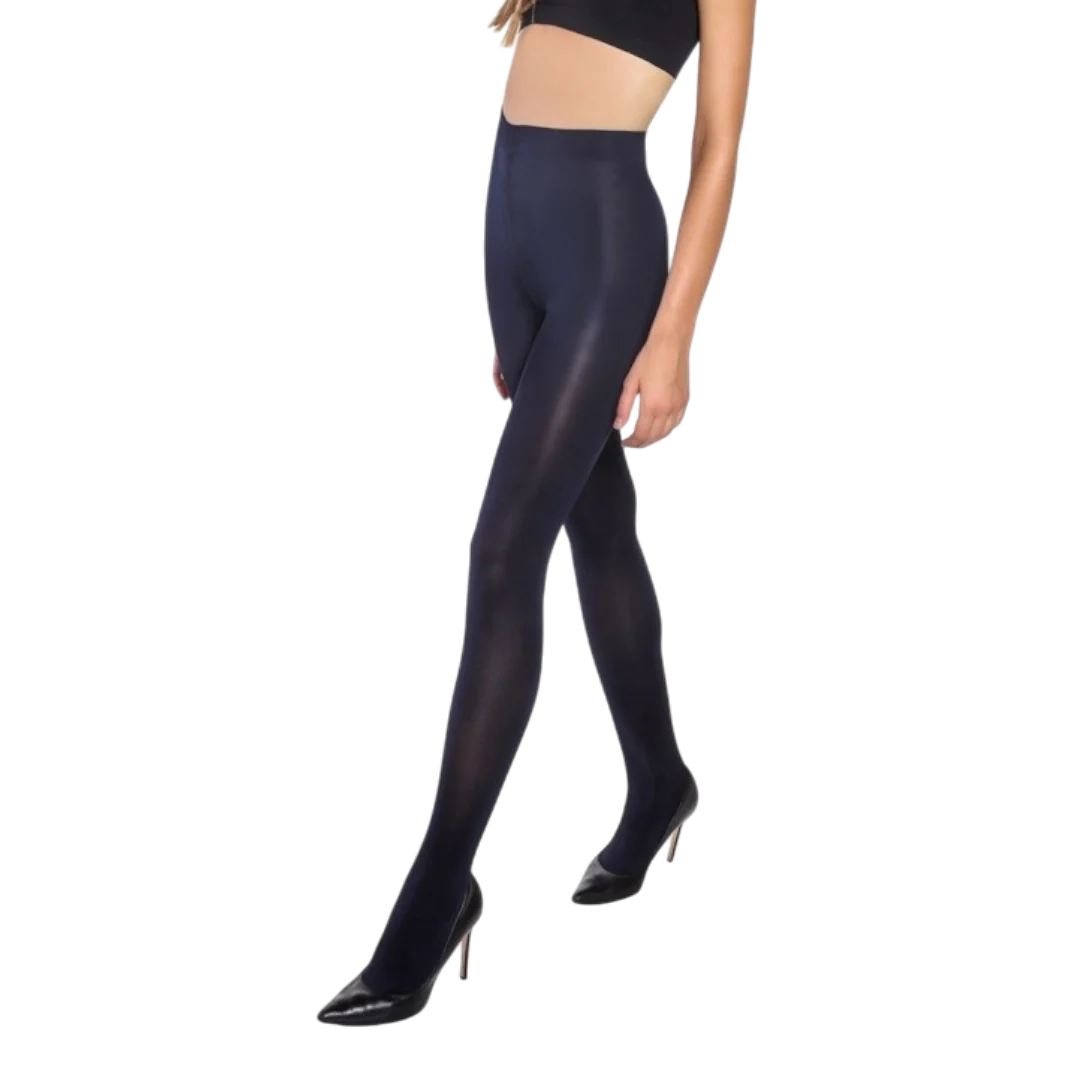 Marie France Ultra Opaque Tights - 70 Navy