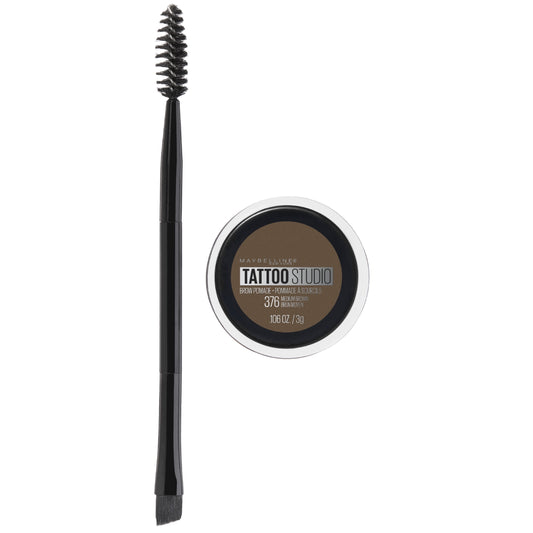 Maybelline Tattoo Brow Medium Brown 7758 packaging and applicator