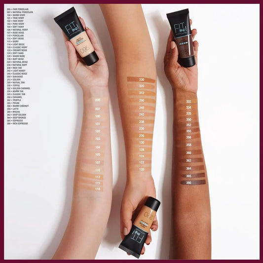 Maybelline New York Fit Me Foundation - 5 Shades