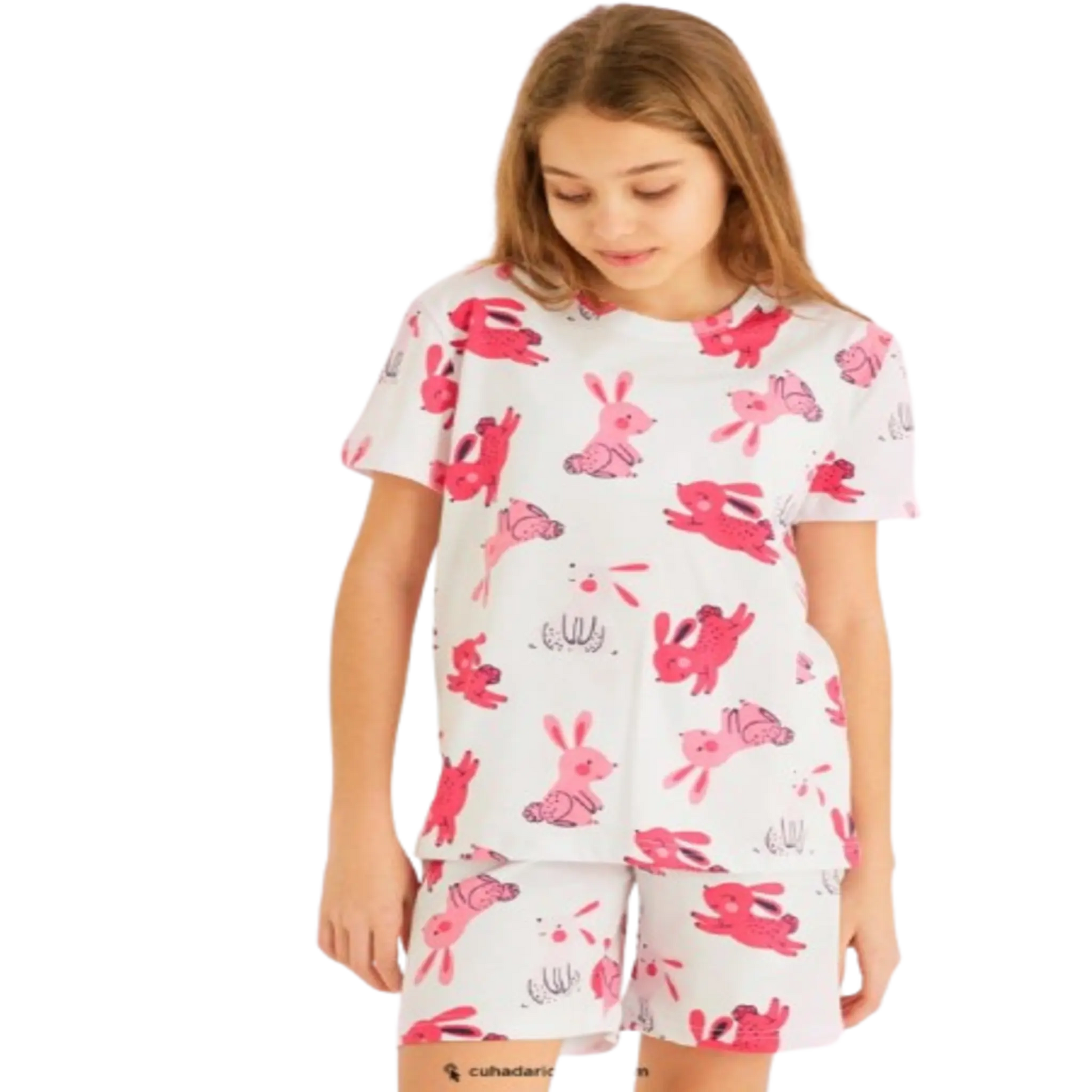 Rabbit short sleeve AromaGardenLB pajama rabbit-short-sleeve   cotton    727c18 d0079d-2.myshopify.com
