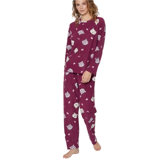 Winter Fleece Pajama Set For Women