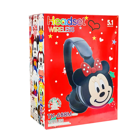 Wireless Mickey And Minnie Mouse Bluetooth Headphones