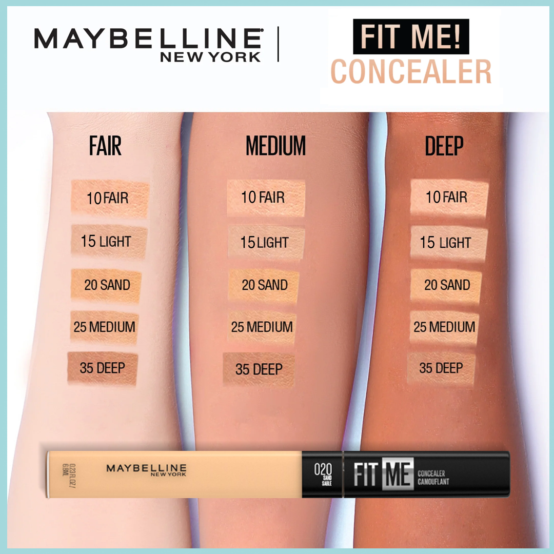 Maybelline New York Fit Me Concealer - 4 Shades