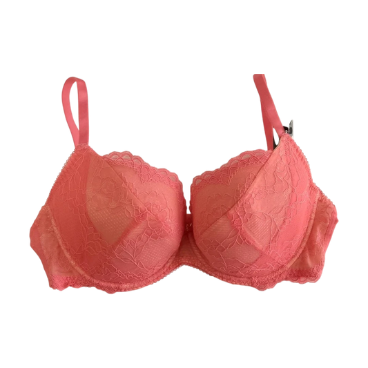 lace peach bra