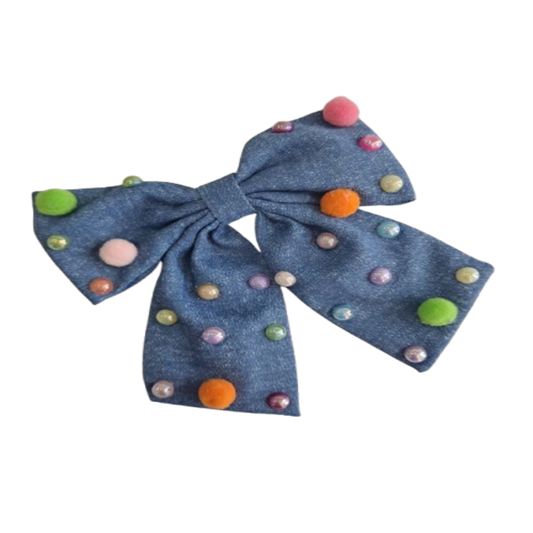 hair bow jeans