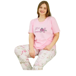 Light pink plus size women pajama
