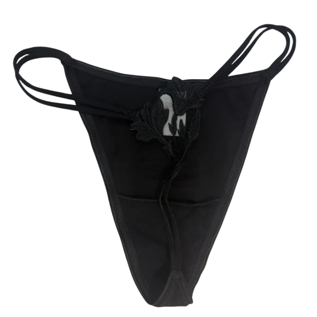 Black thong 