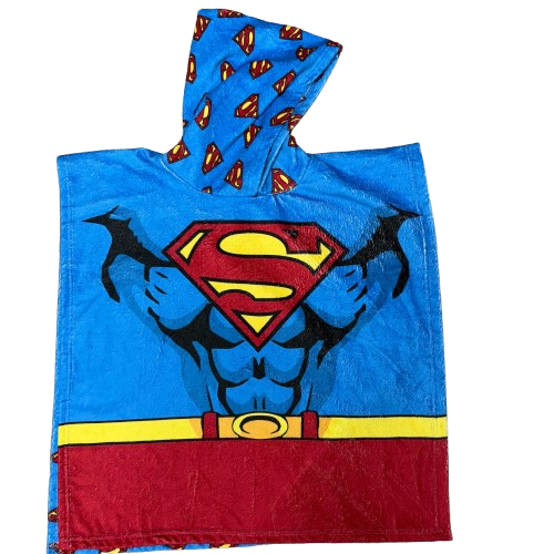 Superman-themed hooded towel