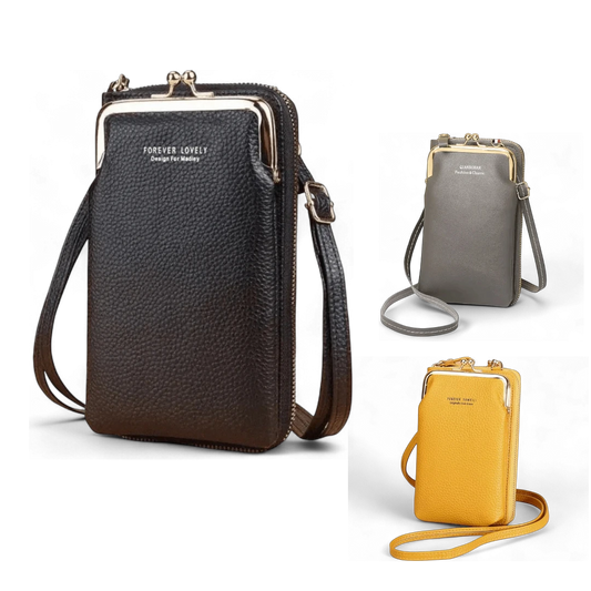 Mini Leather Crossbody Wallet Bag